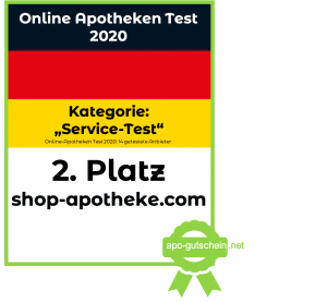 Platz2 shop-apotheke Kategorie Service Test im Online Apotheke Test