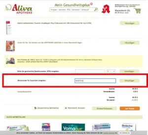 aliva Gutscheincode