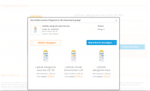 medicaria Gutscheine einlösen Schritt 1