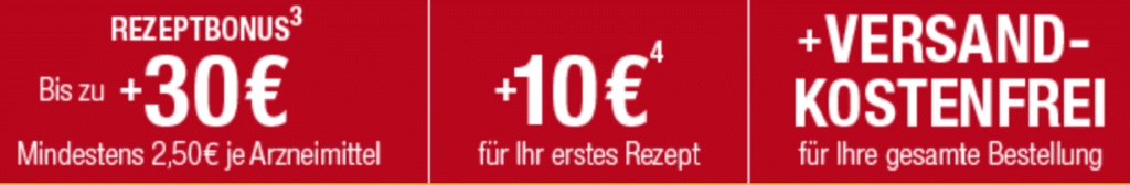 Bis zu 30 Euro Rezeptbonus apo.com