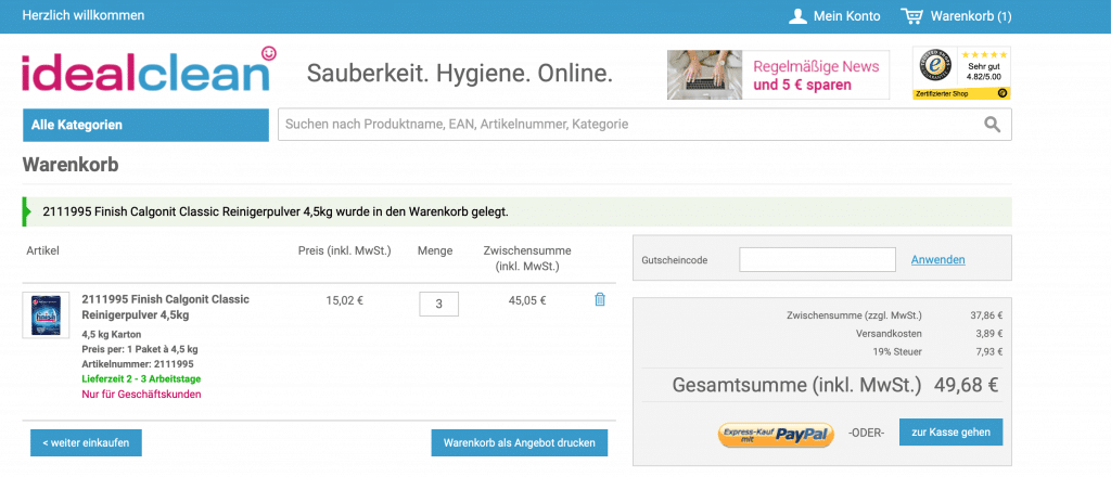 idealclean Gutscheine - idealsafety Gutscheine