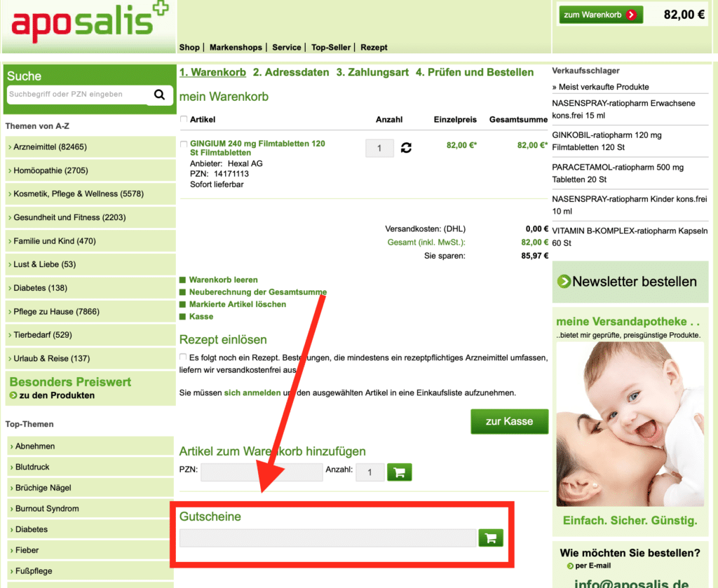 aposalis Gutscheine verwenden wir zeigen wie es geht