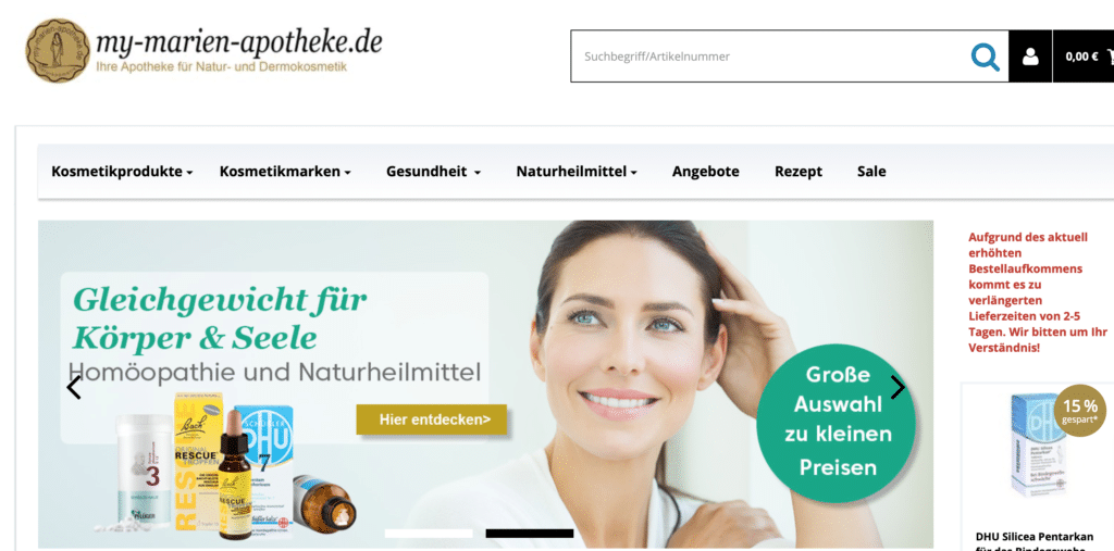 my-marien-apotheke - ideal zum Sparen mit Gutschein