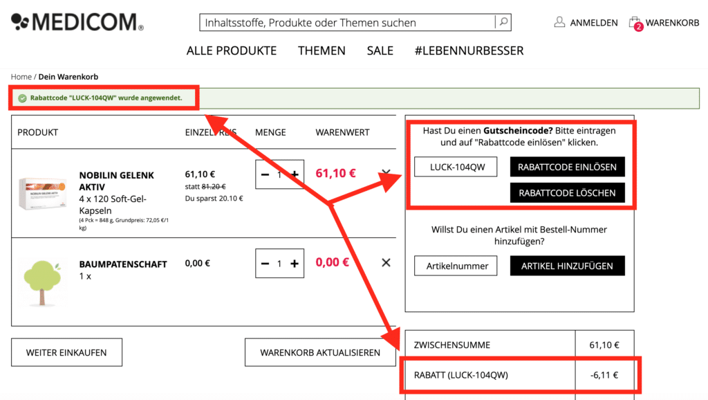 10 Prozent medicom Gutscheincode