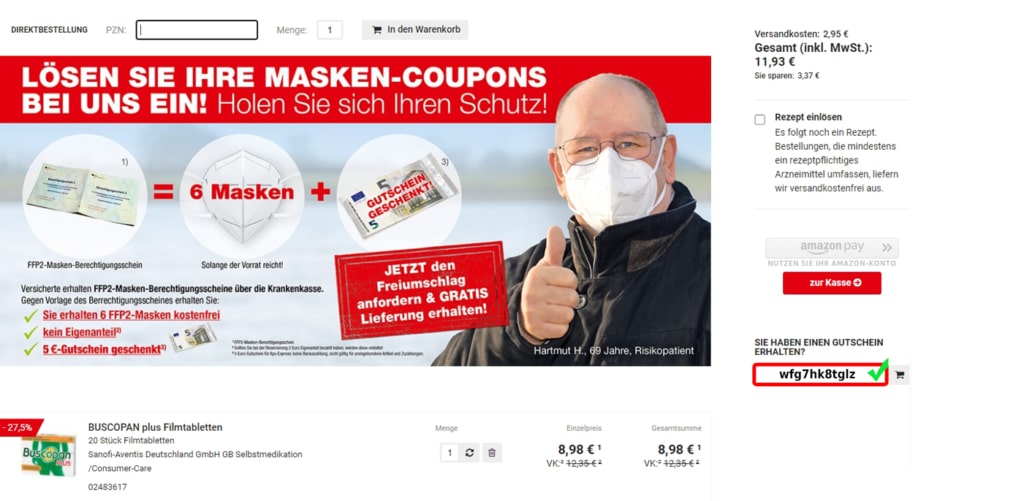 apo-express.shop warenkorb Gutscheincode